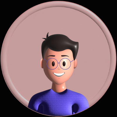 A friendly illustrated avatar representing improved wellbeing