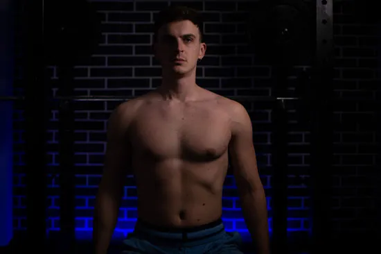 Sitting pectus breathing exercise
