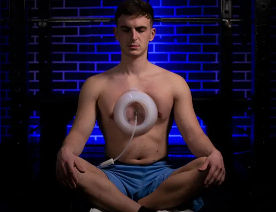 Meditation with vacuum bell
